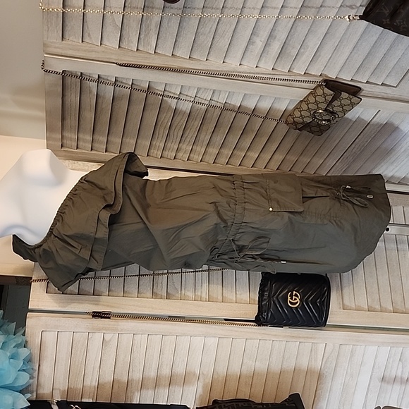 Mode International brand cargo style one shoulder dress - Picture 3 of 10